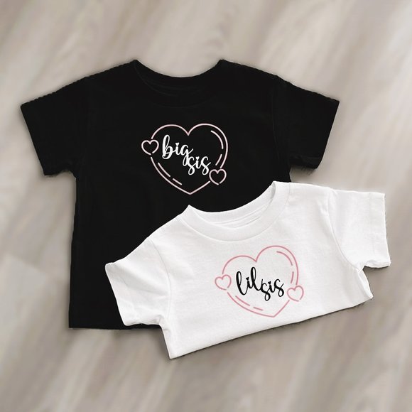 Personalized Lil Sis Toddler T-shirt - Picture 2 of 4